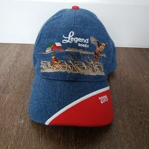 Vintage Retro farming agriculture denim embroidered Trucker Hat snapback Y2K